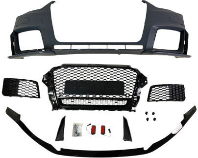 Vorderseite Stoßstange Audi A3 2012-2016 3/5 Port Rs3 Design Parktronic Öffnungen
