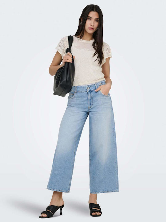 Damen Jeans Hosen in Breit Bein Stil