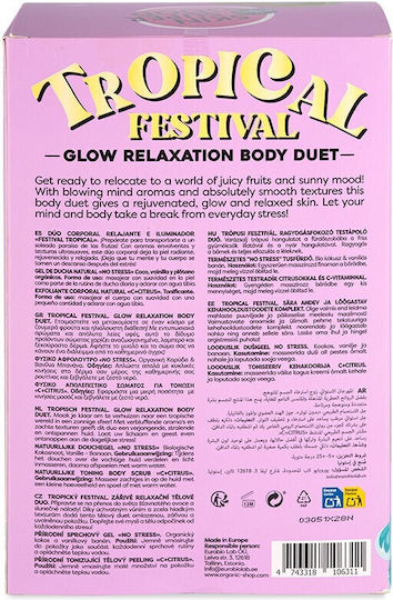 Organic Shop Tropical Festival Skin Care Set for Body Cleaning 2 Pieces