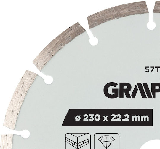Graphite Δίσκος Κοπής Δομικών Υλικών 230mm