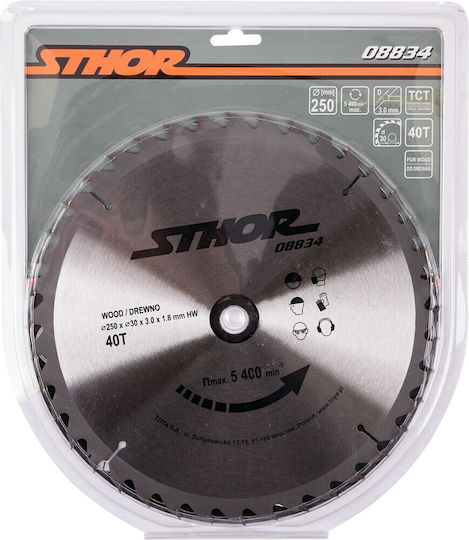 Sthor Δίσκος Κοπής Ξύλου 250mm