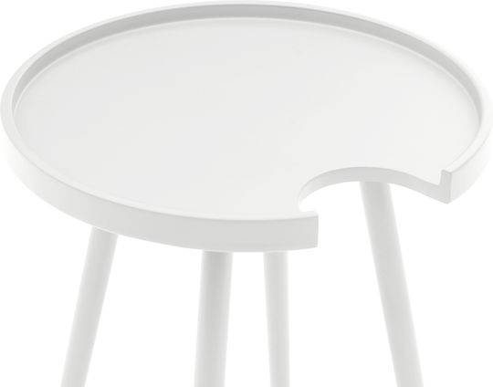 Hilfsmittel Garten- und Terrassentisch aus Aluminium Teroc Weiß 47x47x53cm
