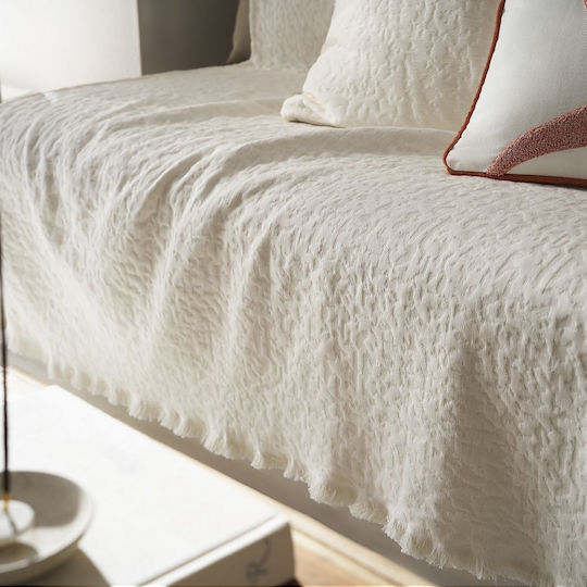 Gofis Home Francis Ριχτάρι Πολυθρόνας Ζακάρ 180x175εκ. Ecru