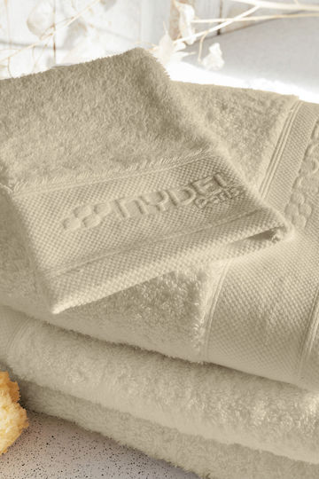 Nydel Paris 100x150cm Beige Badetuch mit 700g/m² Gewicht