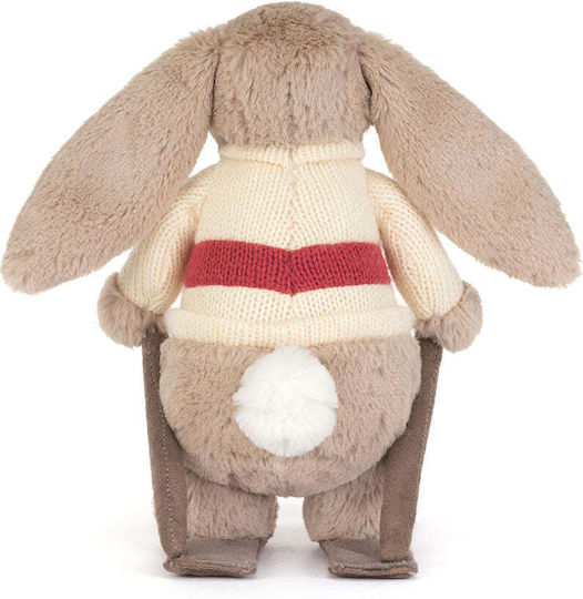 Jellycat Soft Toy Bashful Bunny Gold Medal Ski Outfit-bas3bsk