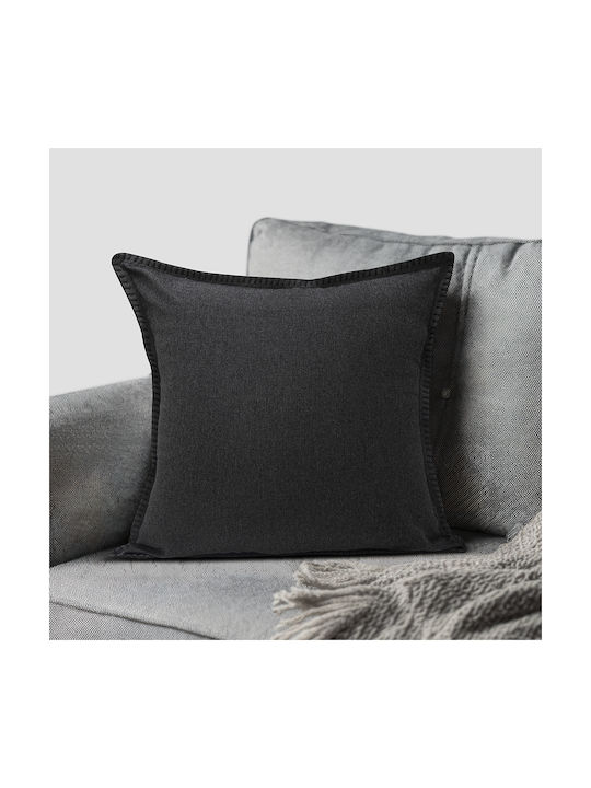 Lino Home Tastatur Tavola aus 100% Baumwolle Schwarz 45x45cm