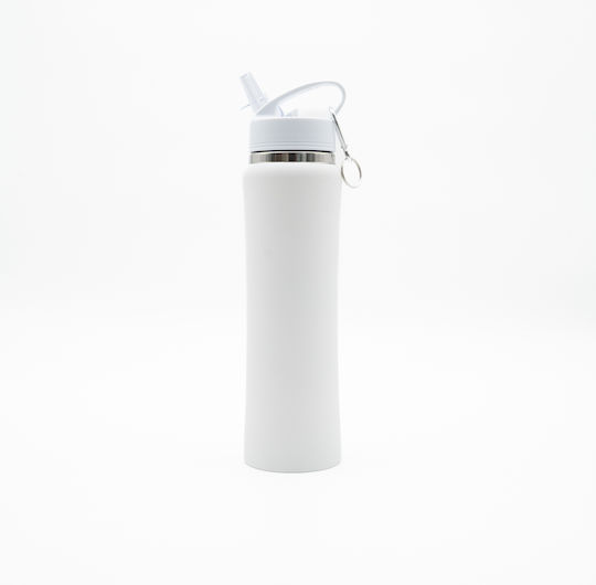 TnS Stainless Steel Thermos Bottle 750ml Stainless Steel with Straw and Handle