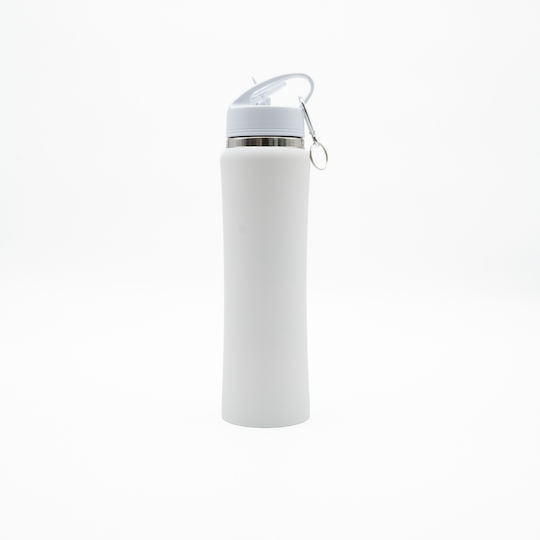 TnS Stainless Steel Thermos Bottle 750ml Stainless Steel with Straw and Handle
