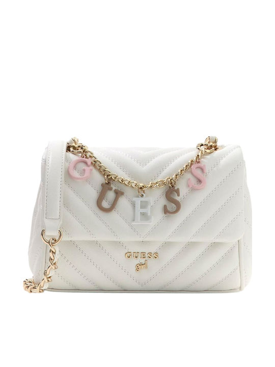 Guess Kids Shoulder Bag White
