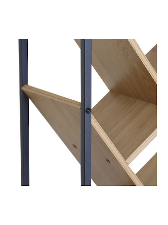 Bookcase Orunta Black 40x26.5x125cm
