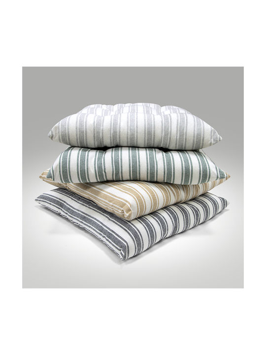 Lino Home Gartenstuhlkissen Nubbie Dunkelgrau 40x40cm