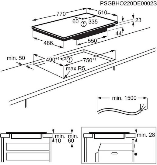Electrolux Smart Επαγωγική Εστία Αυτόνομη 78x52εκ.