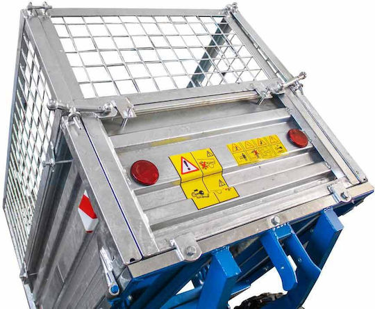 Remorcă Tractor Basculantă Mecanică 600kg Galvanizată Parapete Mt600-m