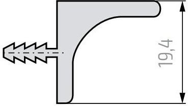 Schuco Gola Profil Kremasto Kinetisch 901219 5000mm Silber