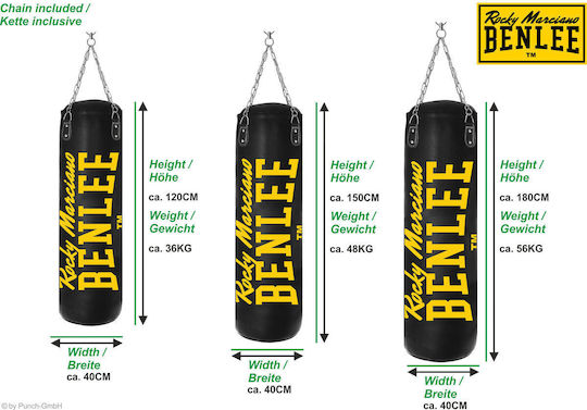 Benlee Donato Συνθετικός Σάκος Μποξ 36kg με Ύψος 100cm Λευκός