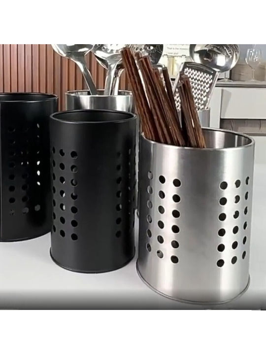 Metallic Silver Cutlery Drainer 10cm