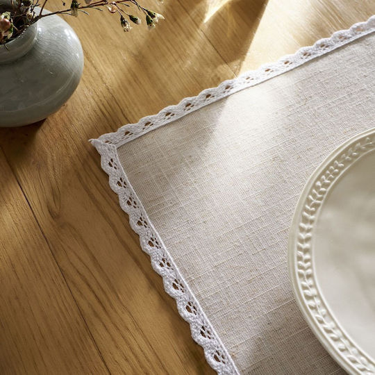 Gofis Home Fabric Placemats Beige 45x30cm