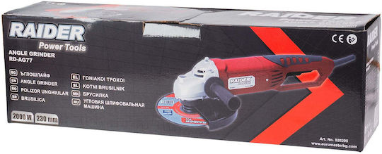 Raider Τροχός 230mm Ρεύματος 2000W