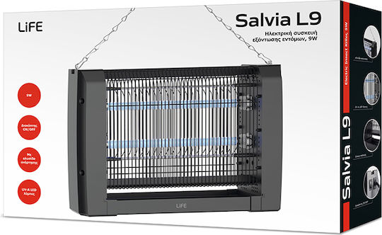 Life Ηλεκτρική Εντομοπαγίδα Led 9W 50m²