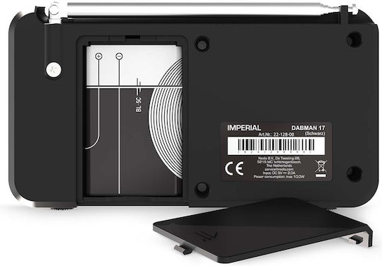 Imperial DABMAN 17 Portable Rechargeable Radio DAB+ with Bluetooth and USB Black