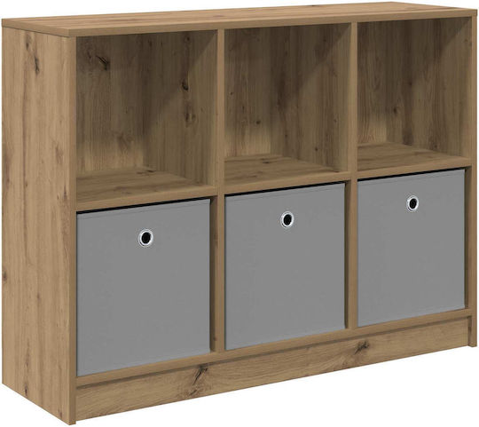 Wooden Sideboard with Drawers Oak 102x32x73.5cm