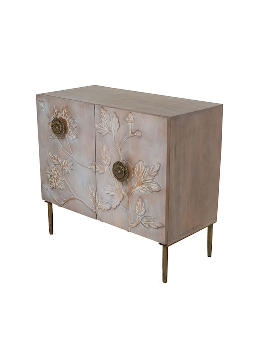 Sideboard Siena From Solid Wood Brown 83.8x40.6x76.2cm