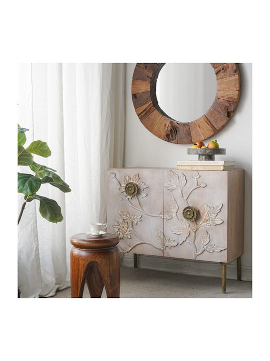 Sideboard Siena From Solid Wood Brown 83.8x40.6x76.2cm