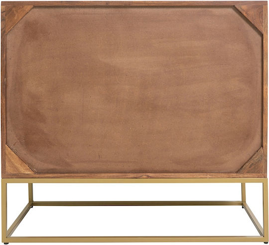 Sideboard Orion aus Massivholz Braun 83.8x40.6x75cm