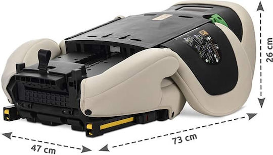 Lorelli GrowGo Καθισματάκι Αυτοκινήτου High-back Booster i-Size με Isofix Beige
