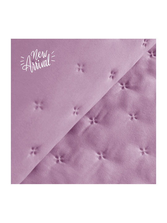 Isadore Lorraine Extra Coverlet Single Lilac 160x240cm