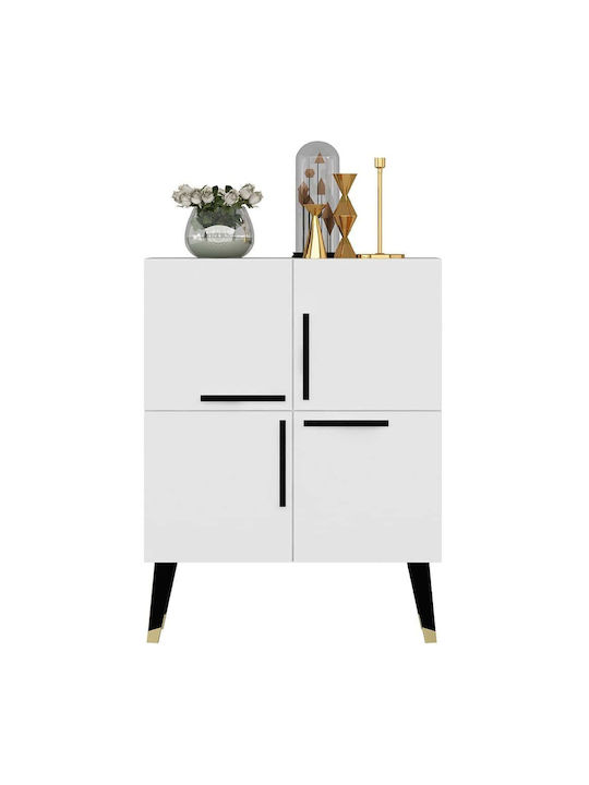 Sideboard Makro Wooden White-black 70x35x90cm