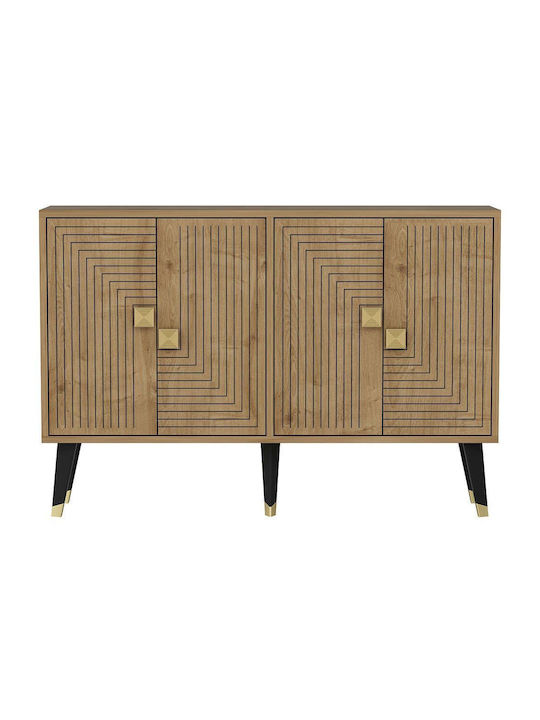 Sideboard Ahart Wooden Natural-gold 120x30x80cm