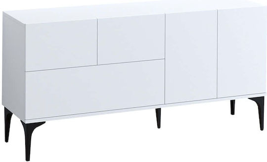 Μπουφές Ξύλινος White-black 150x35x75cm