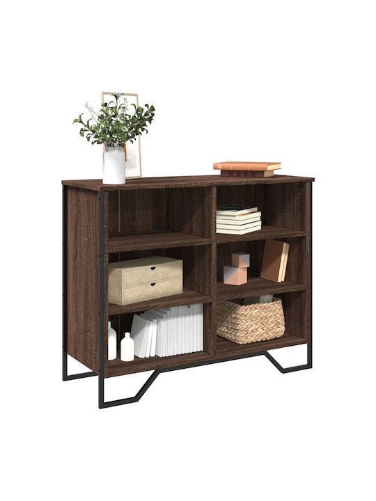 Sideboard made of Wood & Metal Brown Oak 91x35.5x74.5cm