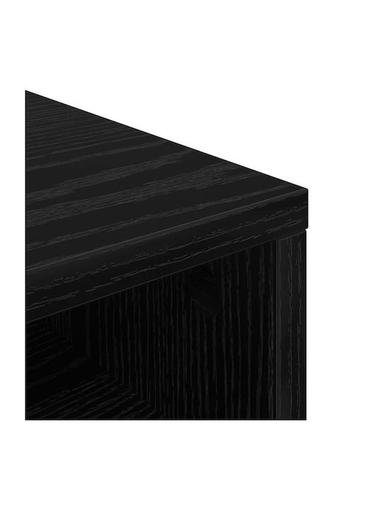 Βιβλιοθήκη Μαύρο 102x32x48.5εκ.