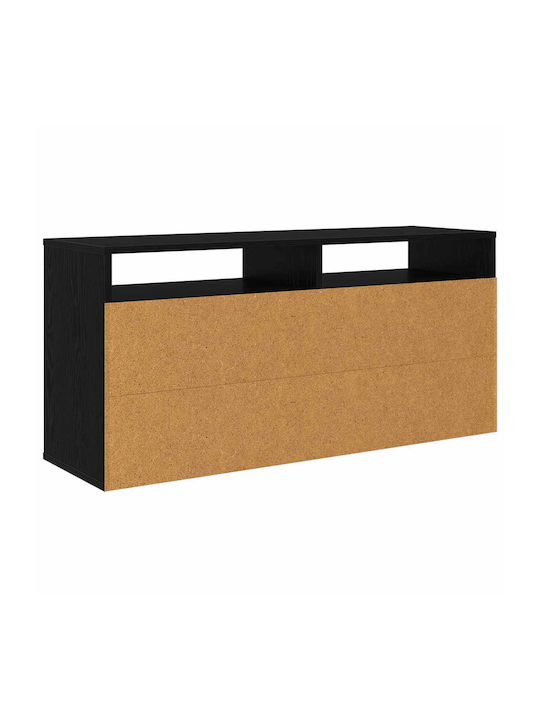 Βιβλιοθήκη Μαύρο 102x32x48.5εκ.