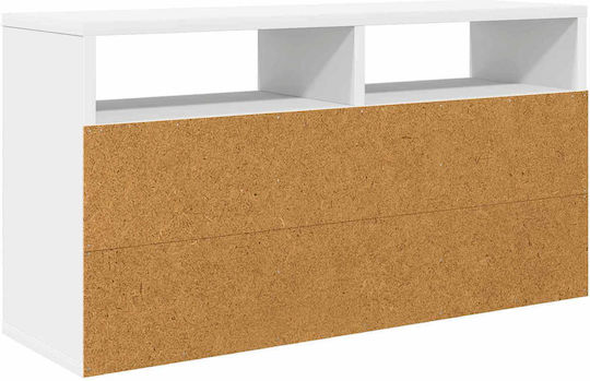 Bücherregal Weiß 72x22.5x38cm