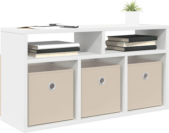 Bücherregal Weiß 72x22.5x38cm