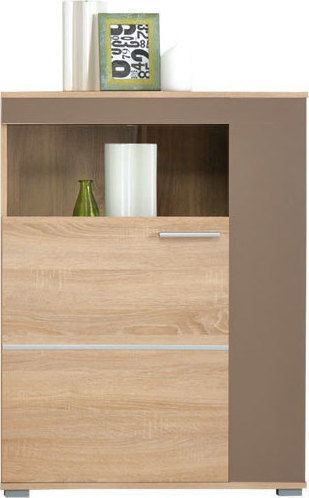 Sideboard Compositio K Wooden Sonoma / Latte-White 77x28x101cm Sideboard Compositio K Wooden Sonoma / Latte-White 77x28x101cm