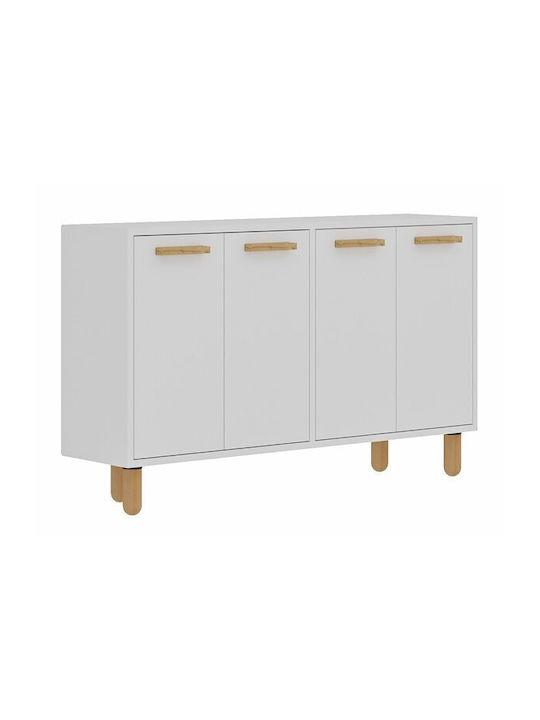 Sideboard Kailua 2542 Wooden White, Oak 120x30x73cm