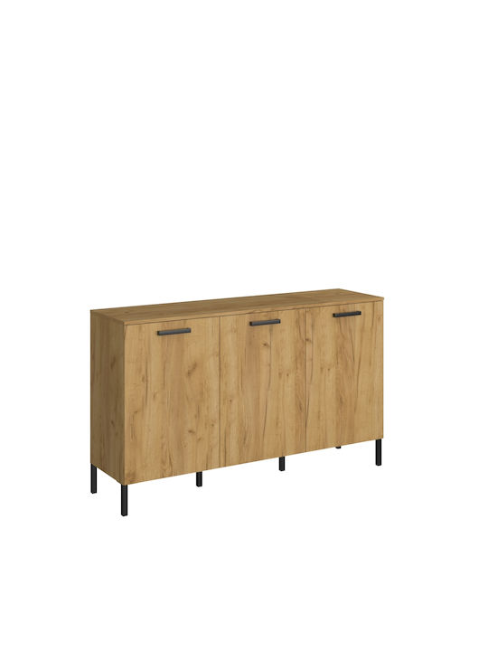 Мебели за съхранение Santes дървен Golden Oak/Graphite 155x42x92.5см