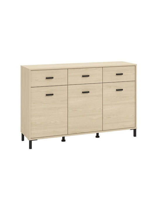 Sideboard Arbela 3k3f3v Light Port Oak 138x40x90cm