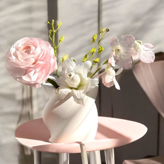 Sway 50% * Decorative 3D Vase White Pink Stories