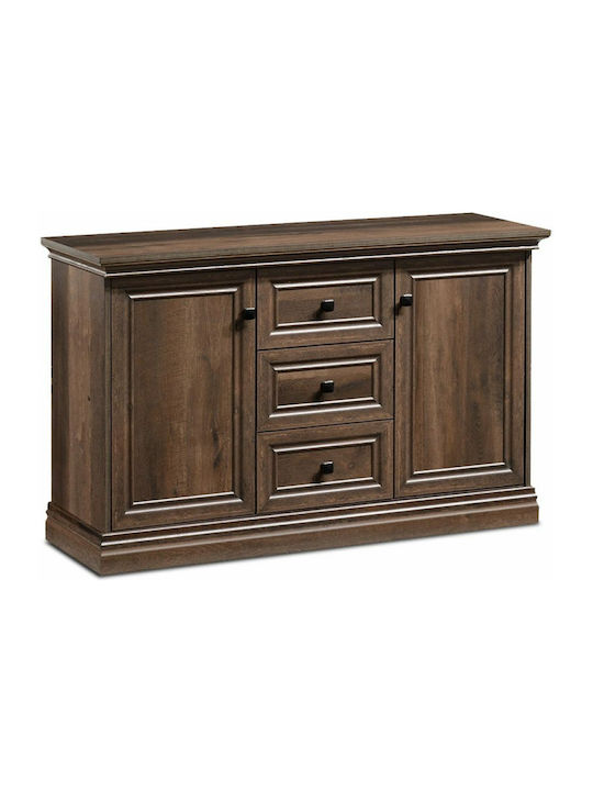 Sideboard Mozart Wooden with Drawers Walnut 121x40x76cm