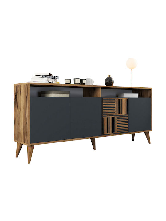 Bufet Milan Walnut / Anthracite 180x35x78.6cm