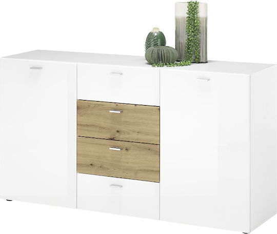 Μπουφές Sari Holz mit Schubladen White 150x81x40cm