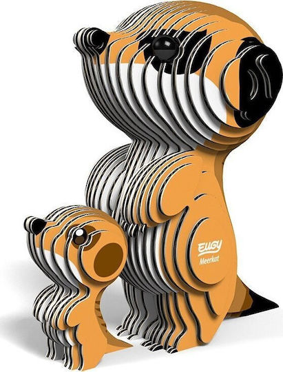 Fat Brain Toys Σουρικάτα Eugy Ökologische 3D-Bau- und Konstruktionsspielzeug