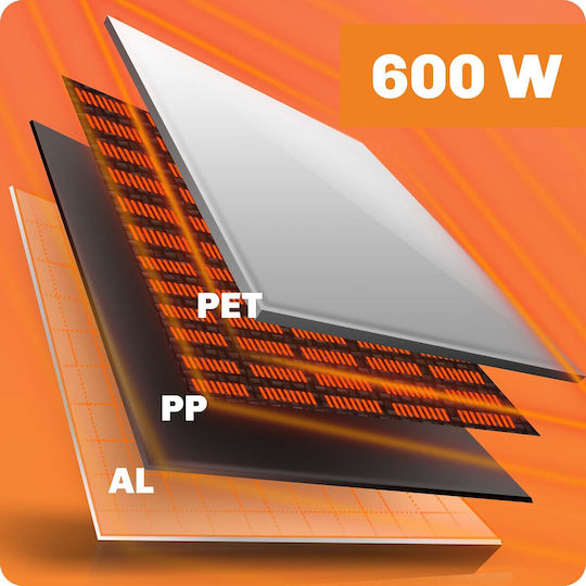 Berdsen Panou Radiant cu Infraroșu de Pardoseală 600W Alb 100x60cm