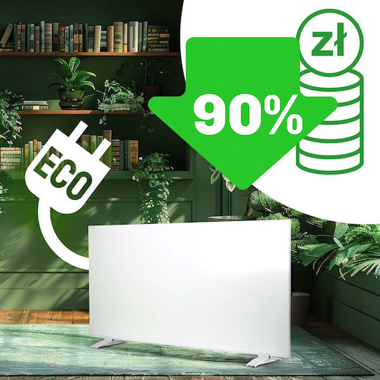 Berdsen Panou Radiant cu Infraroșu de Pardoseală 600W Alb 100x60cm