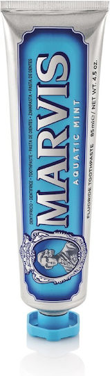 Marvis Aquatic Mint Toothpaste for Ulitis , Plaque & Cavities 85ml